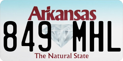 AR license plate 849MHL