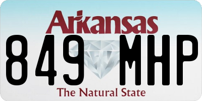 AR license plate 849MHP