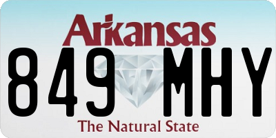 AR license plate 849MHY