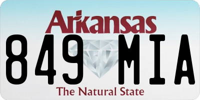AR license plate 849MIA
