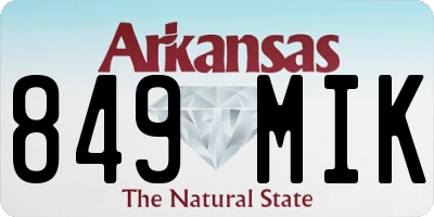 AR license plate 849MIK