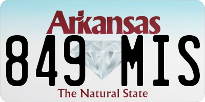 AR license plate 849MIS
