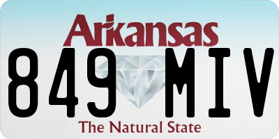 AR license plate 849MIV