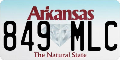 AR license plate 849MLC