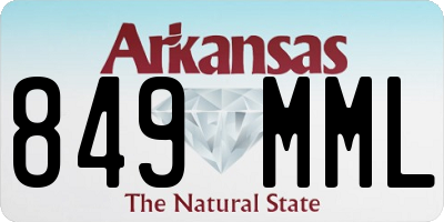 AR license plate 849MML