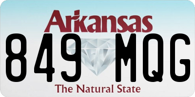 AR license plate 849MQG