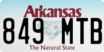 AR license plate 849MTB