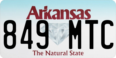 AR license plate 849MTC