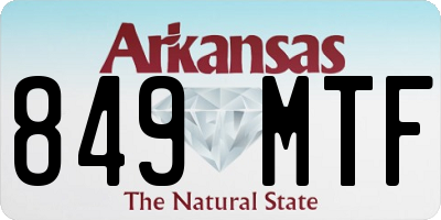 AR license plate 849MTF
