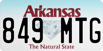 AR license plate 849MTG