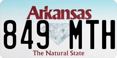 AR license plate 849MTH