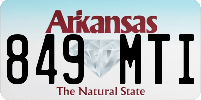 AR license plate 849MTI
