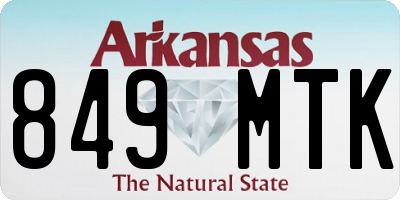 AR license plate 849MTK