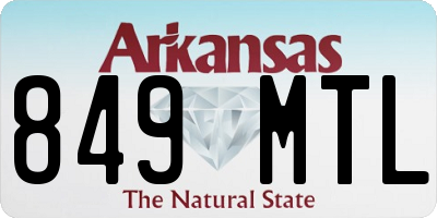 AR license plate 849MTL