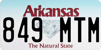 AR license plate 849MTM