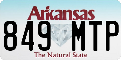 AR license plate 849MTP