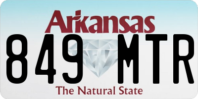AR license plate 849MTR