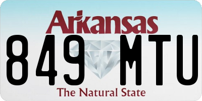 AR license plate 849MTU