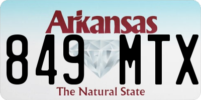 AR license plate 849MTX