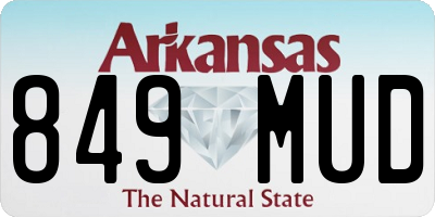 AR license plate 849MUD