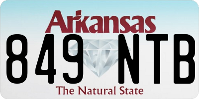 AR license plate 849NTB