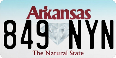 AR license plate 849NYN