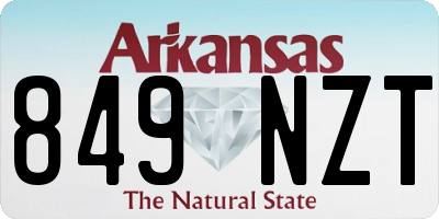 AR license plate 849NZT