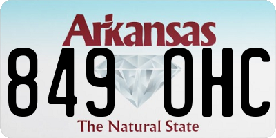 AR license plate 849OHC