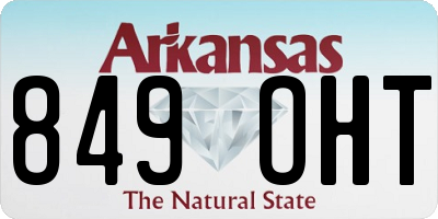 AR license plate 849OHT