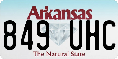 AR license plate 849UHC