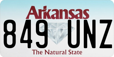 AR license plate 849UNZ