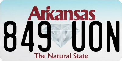 AR license plate 849UON
