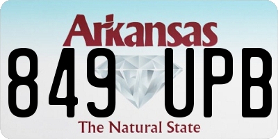 AR license plate 849UPB