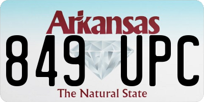 AR license plate 849UPC