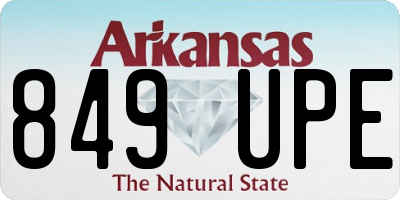 AR license plate 849UPE