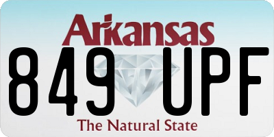 AR license plate 849UPF