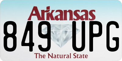 AR license plate 849UPG