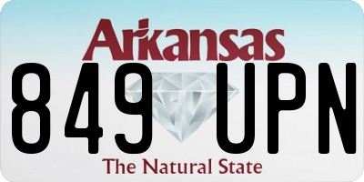 AR license plate 849UPN