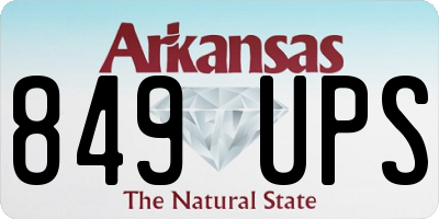 AR license plate 849UPS
