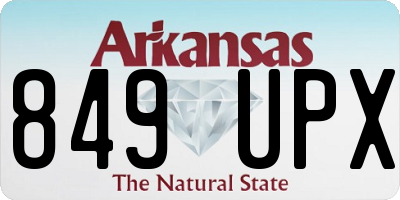 AR license plate 849UPX