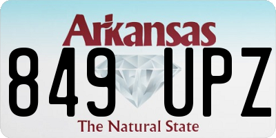 AR license plate 849UPZ