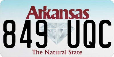AR license plate 849UQC
