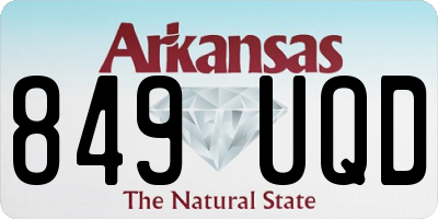 AR license plate 849UQD