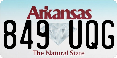 AR license plate 849UQG