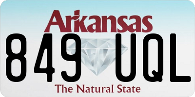 AR license plate 849UQL
