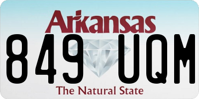 AR license plate 849UQM