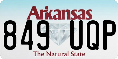 AR license plate 849UQP