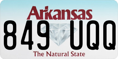 AR license plate 849UQQ