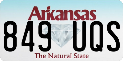 AR license plate 849UQS