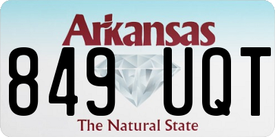 AR license plate 849UQT